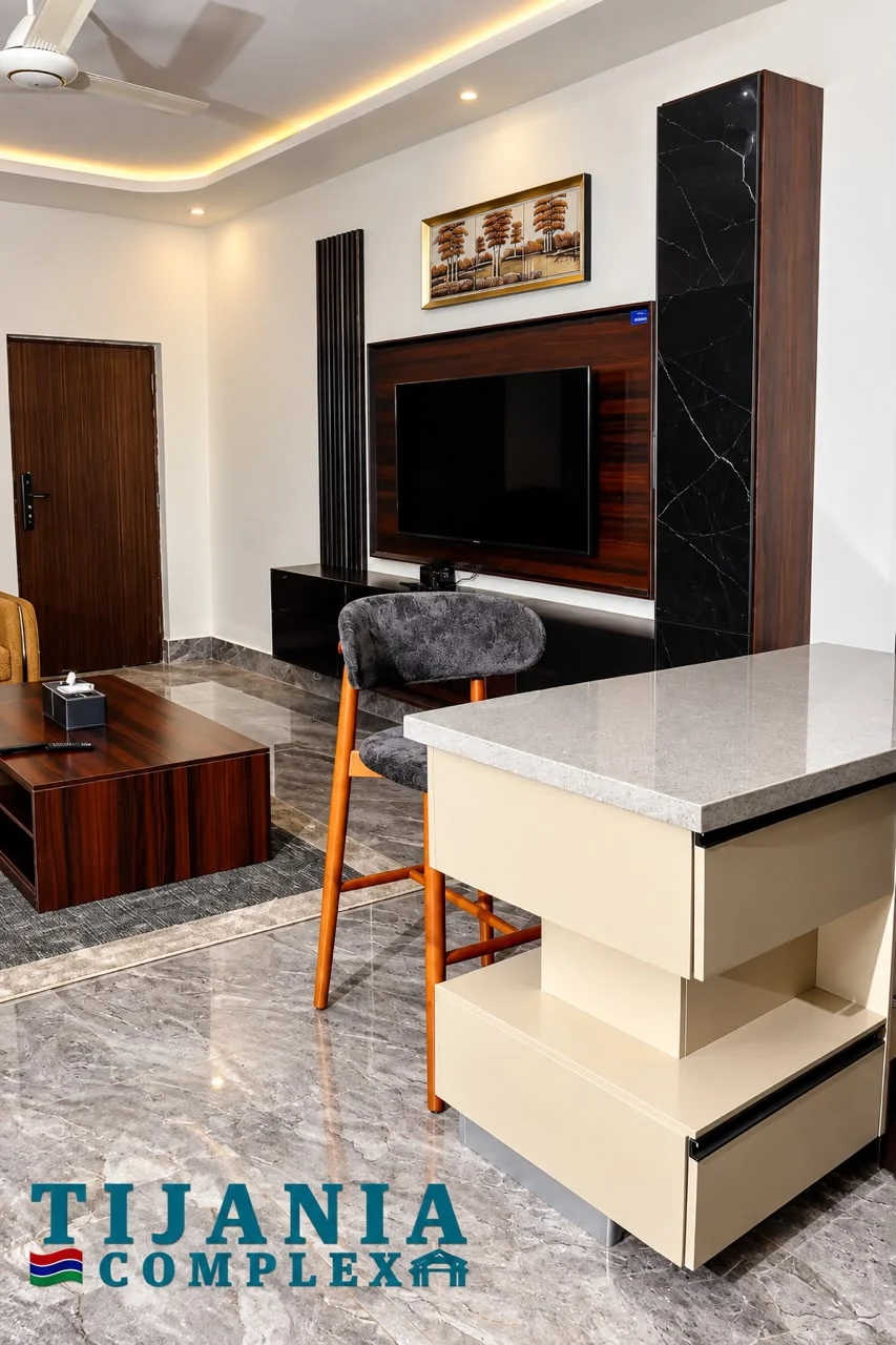 Interior of an identical two-bedroom apartment